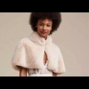 Bhldn Faux fur shrug